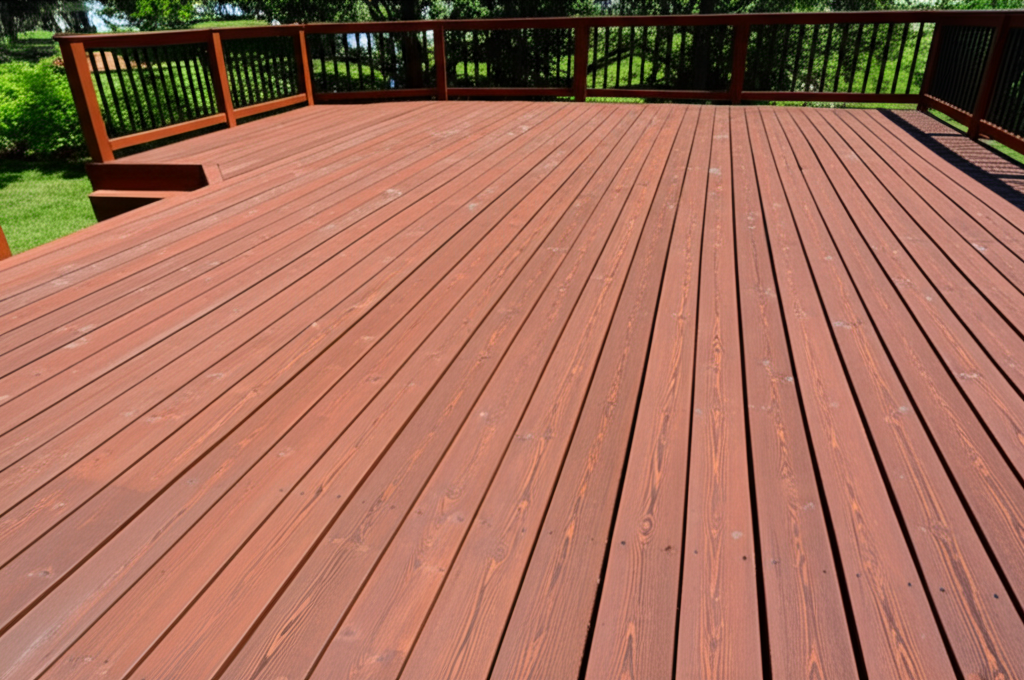 Deck after restoration