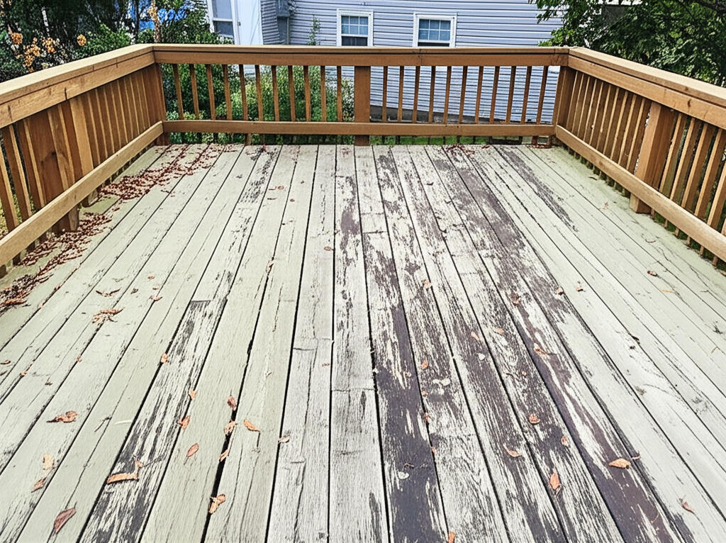 Deck before restoration